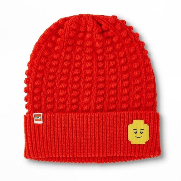 Target Accessories - LEGO Target Collection Minifigure Patch Beanie Hat Adult Size Red NEW